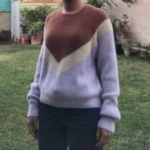 tricolor sweater